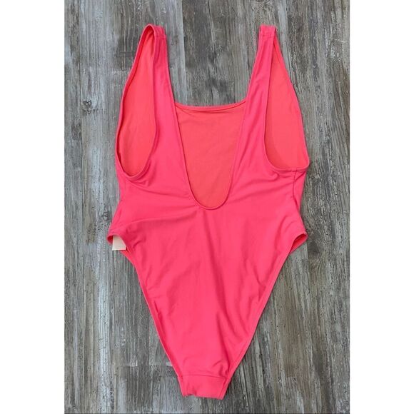 Aerie Charms Blow Pop Bubblegum Pink One Piece Swimsuit Sz XL NEW - Picture 2 of 7